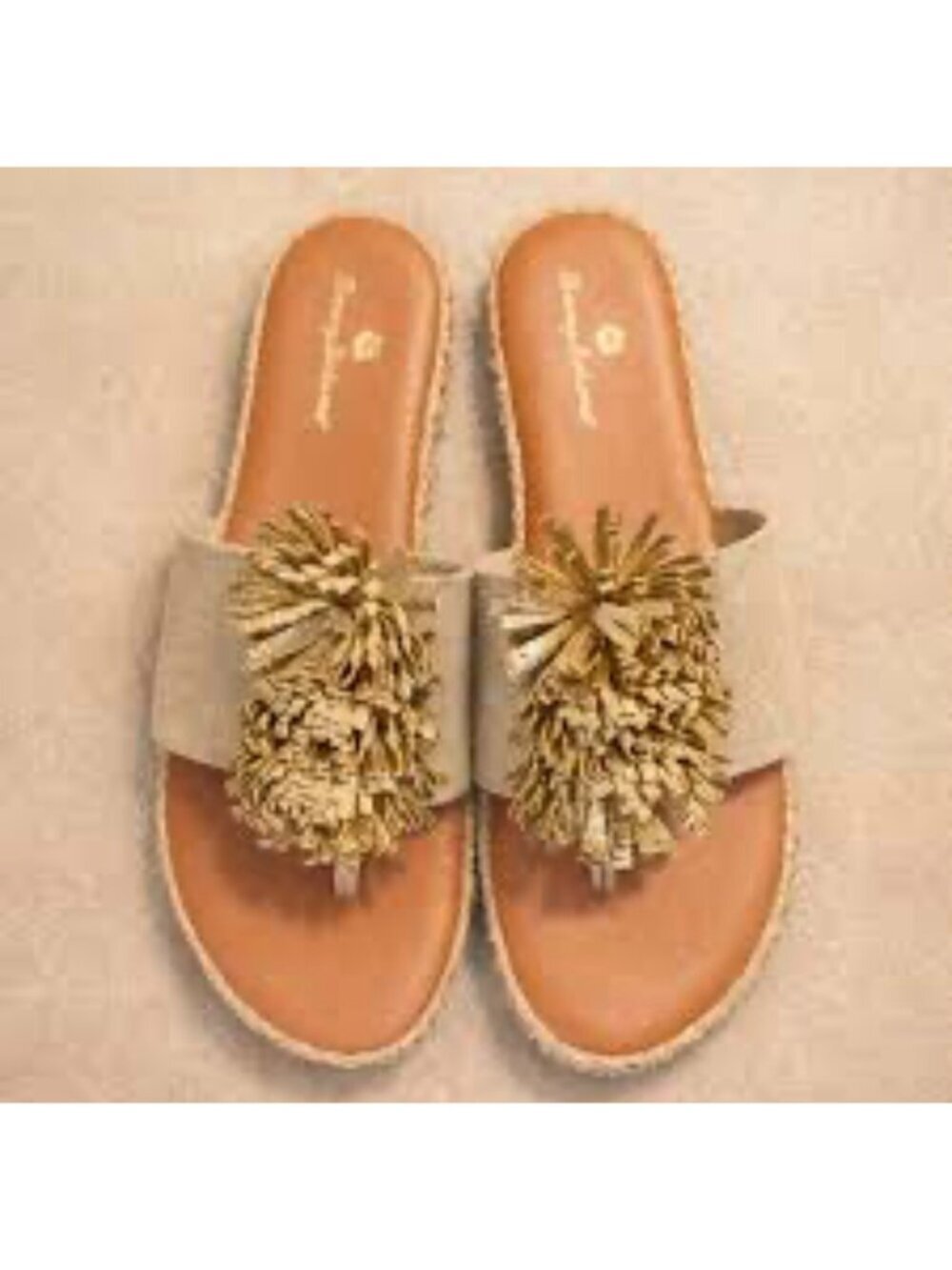 Tommy Bahama André Assous Novalee Stretch-Linen Featherweights Sandals size 9